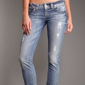 GUESS Daredevil Skinny Light Blue Ripped Jeans